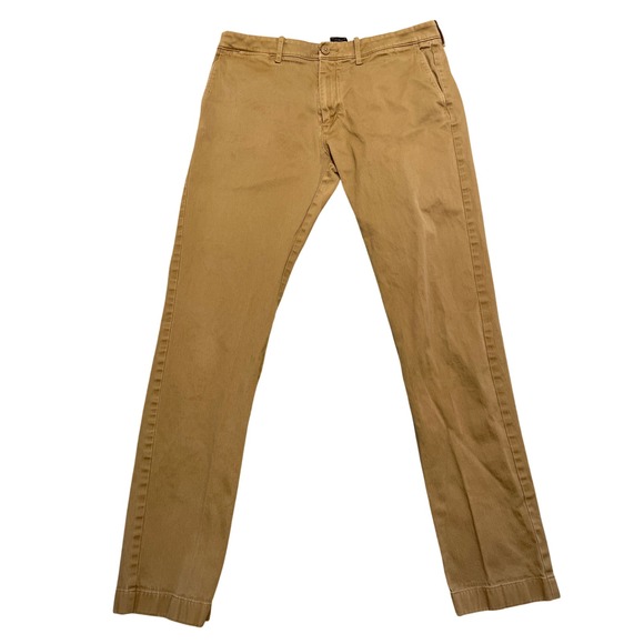 J.Crew Other - J.Crew Stretch Slim Fit Chino Pants Mens 32x34 Khaki Camel Cotton Blend‎ Casual
